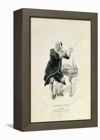 Dr Bartolo, from the Opera "The Barber of Seville" by Rossini-Emile Antoine Bayard-Framed Premier Image Canvas