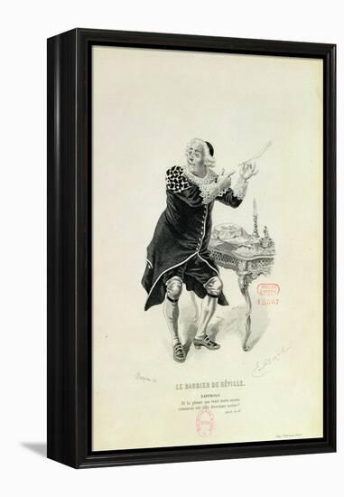 Dr Bartolo, from the Opera "The Barber of Seville" by Rossini-Emile Antoine Bayard-Framed Premier Image Canvas