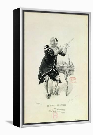 Dr Bartolo, from the Opera "The Barber of Seville" by Rossini-Emile Antoine Bayard-Framed Premier Image Canvas