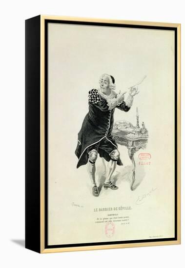 Dr Bartolo, from the Opera "The Barber of Seville" by Rossini-Emile Antoine Bayard-Framed Premier Image Canvas