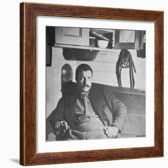 'Dr. Blessing in his Cabin', 1893-1896, (1897)-Unknown-Framed Photographic Print
