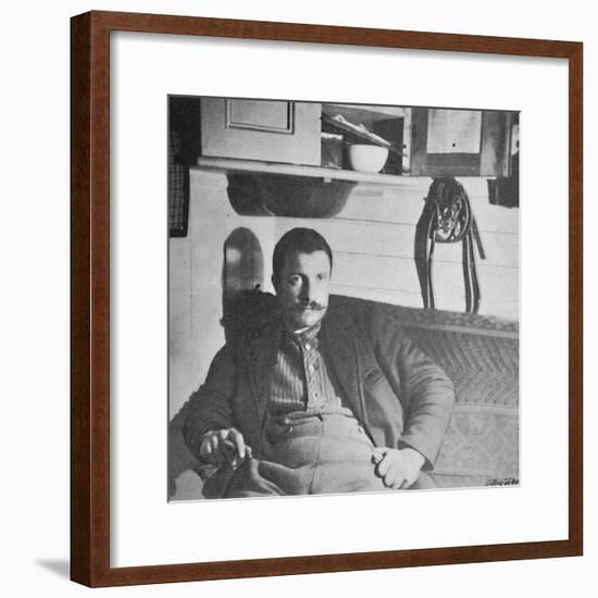 'Dr. Blessing in his Cabin', 1893-1896, (1897)-Unknown-Framed Photographic Print