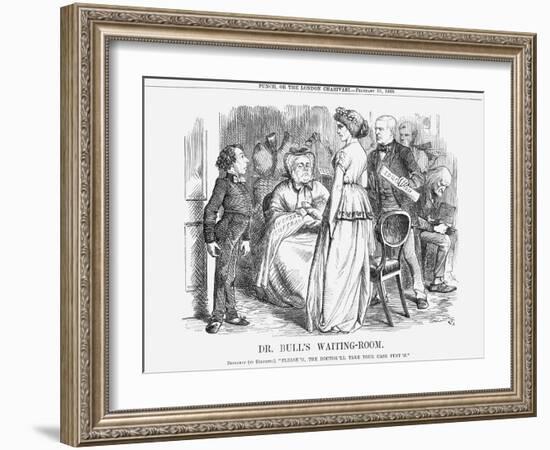 Dr. Bull's Waiting-Room, 1868-John Tenniel-Framed Giclee Print