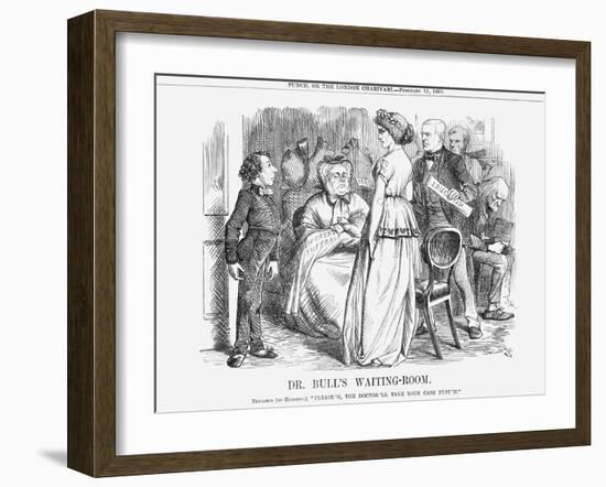 Dr. Bull's Waiting-Room, 1868-John Tenniel-Framed Giclee Print