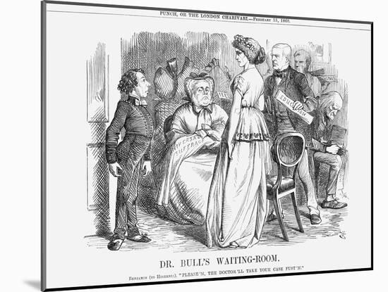 Dr. Bull's Waiting-Room, 1868-John Tenniel-Mounted Giclee Print