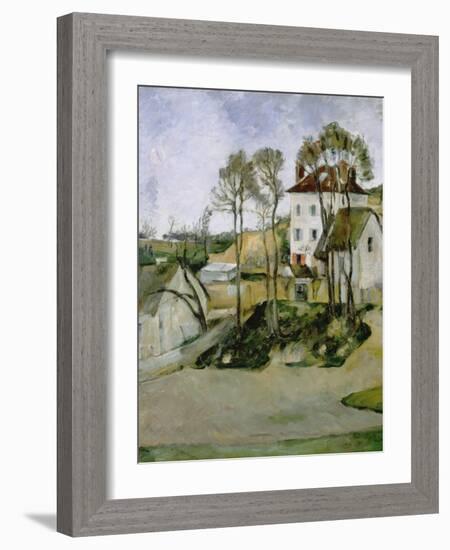 Dr, Cachet's House at Auvers-Paul Cézanne-Framed Giclee Print