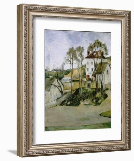 Dr, Cachet's House at Auvers-Paul Cézanne-Framed Giclee Print