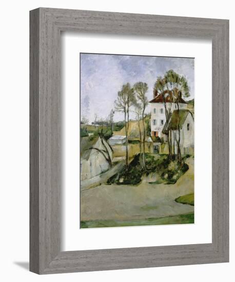 Dr, Cachet's House at Auvers-Paul Cézanne-Framed Giclee Print