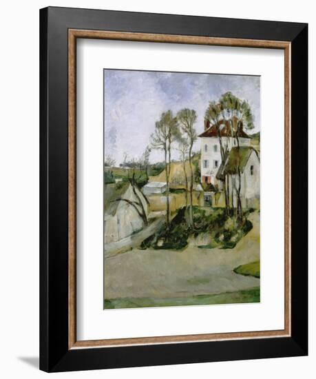 Dr, Cachet's House at Auvers-Paul Cézanne-Framed Giclee Print