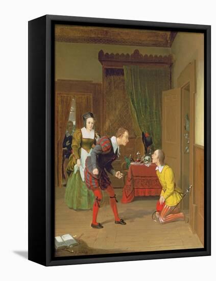 Dr Caius, Simple and Dame Quickly, Scene from the Merry Wives of Windsor, 1830-Robert Walter Weir-Framed Premier Image Canvas