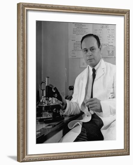 Dr. Charles Drew, Head of Surgery at Howard University, Chief of Surgery at Freedman's Hospital-Alfred Eisenstaedt-Framed Premium Photographic Print