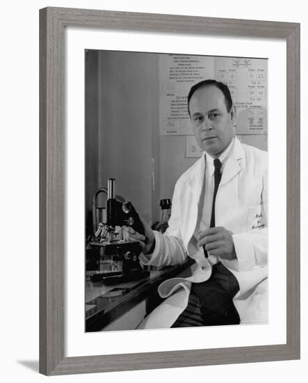 Dr. Charles Drew, Head of Surgery at Howard University, Chief of Surgery at Freedman's Hospital-Alfred Eisenstaedt-Framed Premium Photographic Print