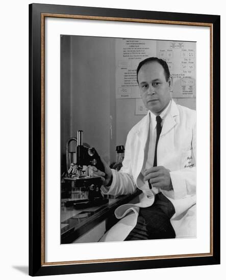 Dr. Charles Drew, Head of Surgery at Howard University, Chief of Surgery at Freedman's Hospital-Alfred Eisenstaedt-Framed Premium Photographic Print