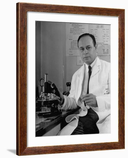 Dr. Charles Drew, Head of Surgery at Howard University, Chief of Surgery at Freedman's Hospital-Alfred Eisenstaedt-Framed Premium Photographic Print