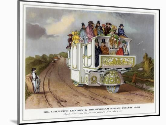 Dr Church's London and Birmingham Steam Coach, 1833-null-Mounted Giclee Print