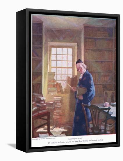 Dr Clapton: He Ventured No Further Remark , 1928 (Colour Litho)-Newell Convers Wyeth-Framed Premier Image Canvas