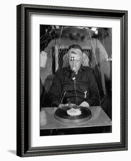 Dr. Craig Taylor in Hotbox at 220 Degree Temp-John Florea-Framed Photographic Print