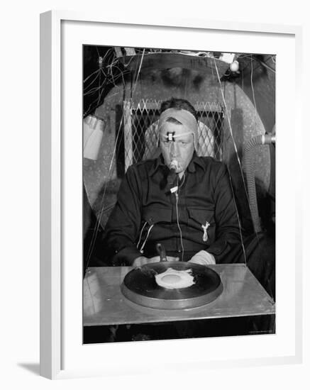 Dr. Craig Taylor in Hotbox at 220 Degree Temp-John Florea-Framed Photographic Print