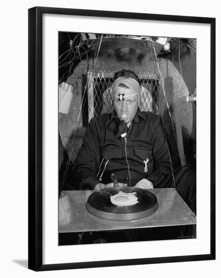 Dr. Craig Taylor in Hotbox at 220 Degree Temp-John Florea-Framed Photographic Print