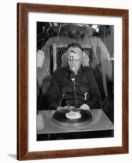 Dr. Craig Taylor in Hotbox at 220 Degree Temp-John Florea-Framed Photographic Print