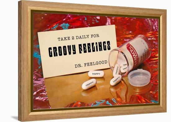 Dr. Feelgood's Trippy Pills-null-Framed Stretched Canvas