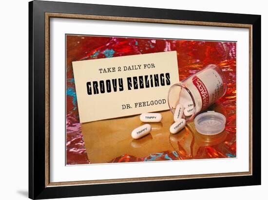 Dr. Feelgood's Trippy Pills-null-Framed Premium Giclee Print