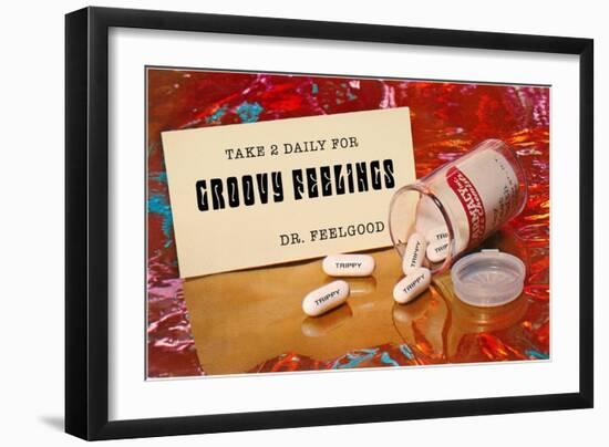 Dr. Feelgood's Trippy Pills-null-Framed Premium Giclee Print