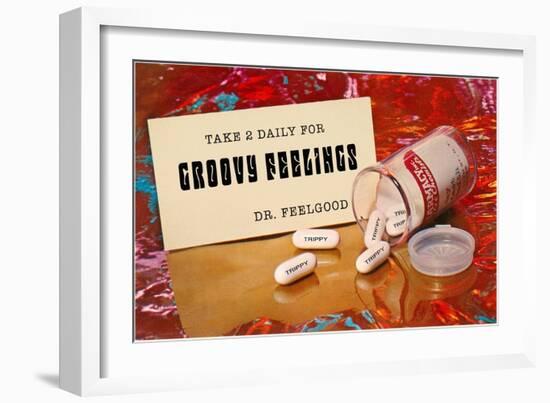 Dr. Feelgood's Trippy Pills-null-Framed Premium Giclee Print