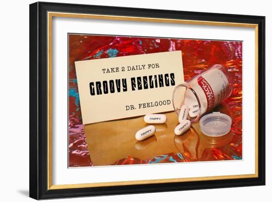 Dr. Feelgood's Trippy Pills-null-Framed Premium Giclee Print