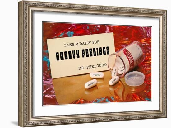 Dr. Feelgood's Trippy Pills-null-Framed Art Print