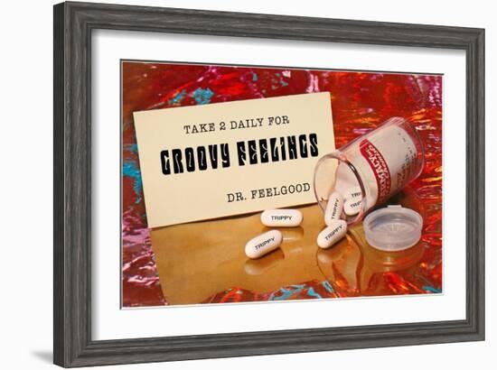 Dr. Feelgood's Trippy Pills-null-Framed Art Print