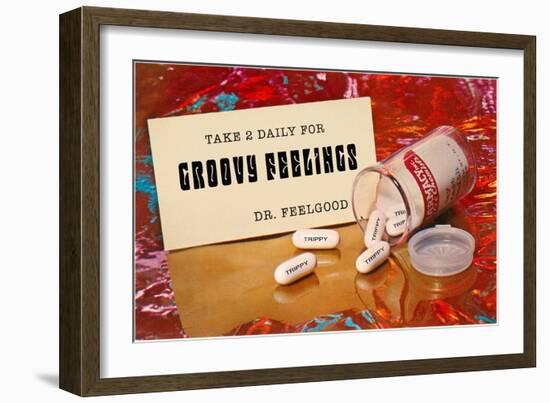 Dr. Feelgood's Trippy Pills-null-Framed Art Print