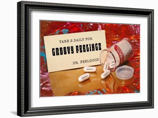 Dr. Feelgood's Trippy Pills-null-Framed Art Print