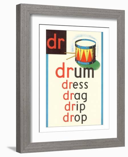 DR for Drum-null-Framed Premium Giclee Print