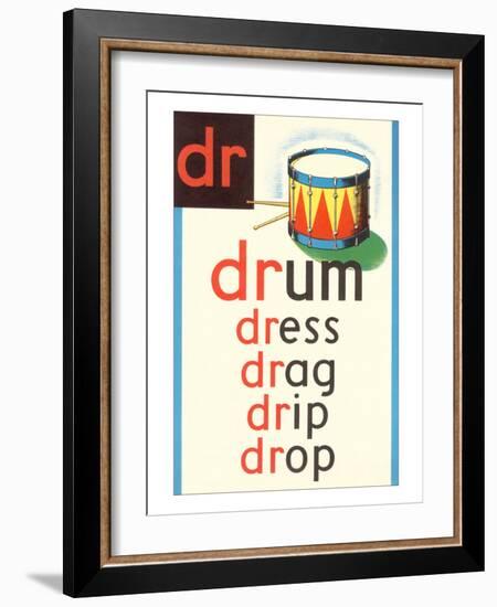 DR for Drum-null-Framed Premium Giclee Print