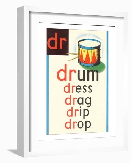 DR for Drum-null-Framed Premium Giclee Print
