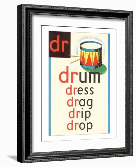 DR for Drum-null-Framed Premium Giclee Print