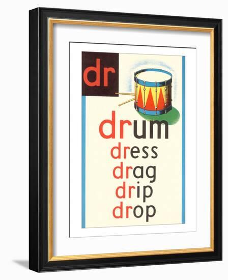 DR for Drum-null-Framed Premium Giclee Print