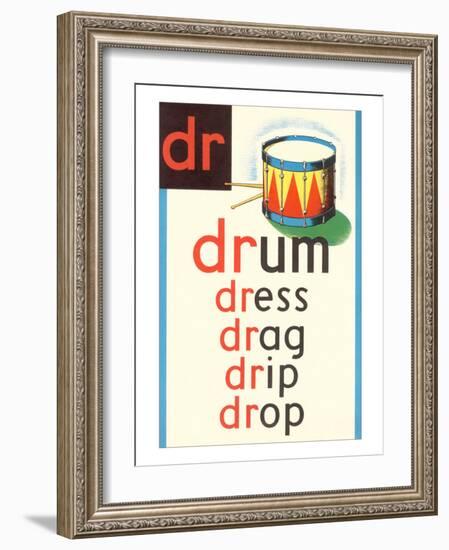 DR for Drum-null-Framed Art Print