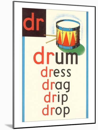 DR for Drum-null-Mounted Art Print