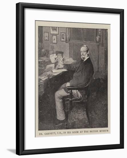 Dr Garnett, Cb, in His Room at the British Museum-null-Framed Giclee Print