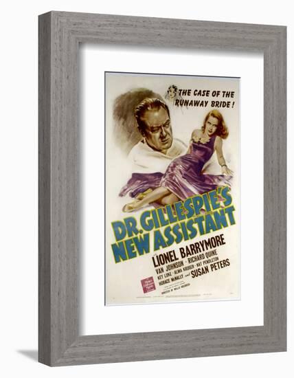 Dr. Gillespie's New Assistant, Lionel Barrymore, Susan Peters, 1942-null-Framed Photo