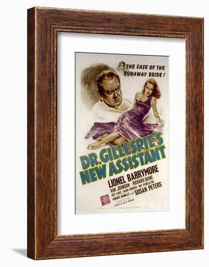 Dr. Gillespie's New Assistant, Lionel Barrymore, Susan Peters, 1942-null-Framed Photo