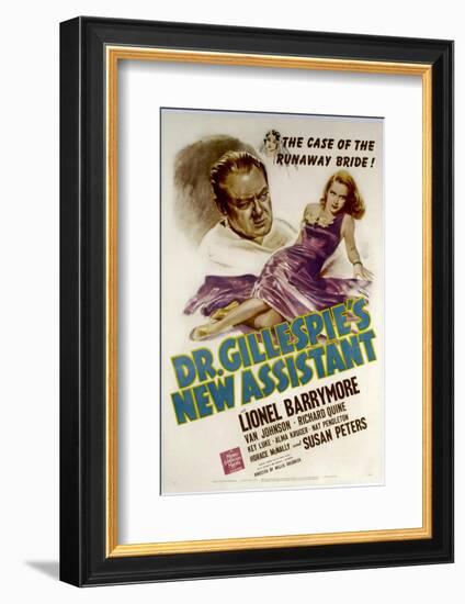 Dr. Gillespie's New Assistant, Lionel Barrymore, Susan Peters, 1942-null-Framed Photo