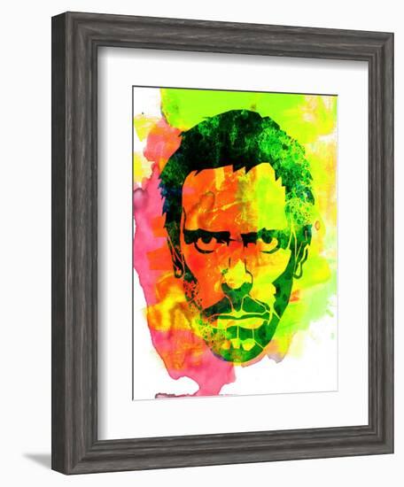 Dr. Gregory House Watercolor-Lora Feldman-Framed Art Print