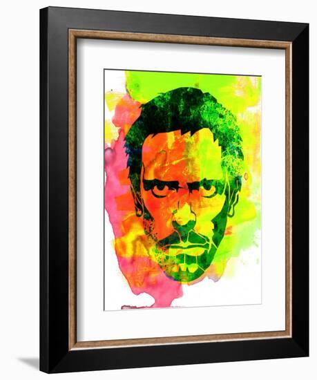 Dr. Gregory House Watercolor-Lora Feldman-Framed Art Print