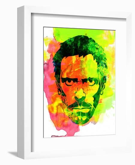 Dr. Gregory House Watercolor-Lora Feldman-Framed Art Print