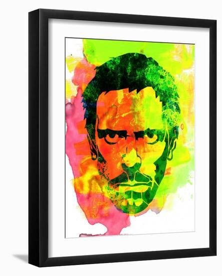 Dr. Gregory House Watercolor-Lora Feldman-Framed Art Print