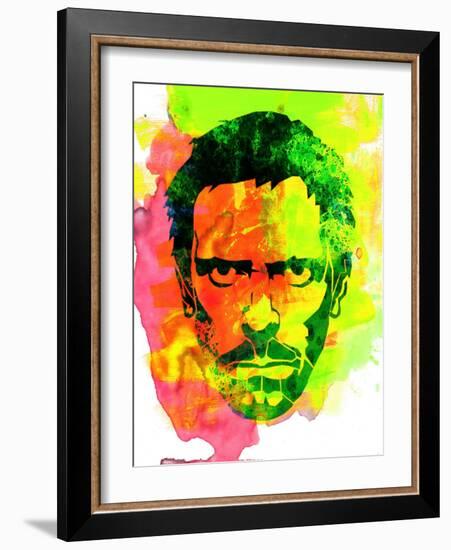 Dr. Gregory House Watercolor-Lora Feldman-Framed Art Print