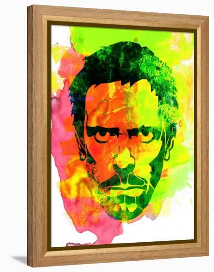 Dr. Gregory House Watercolor-Lora Feldman-Framed Stretched Canvas